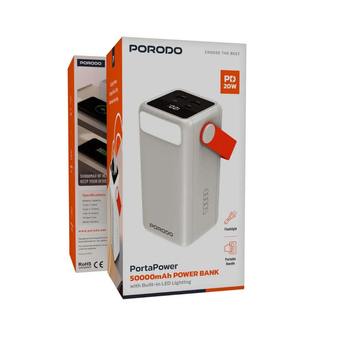 Porodo PortaPower 50000mAh Power Bank