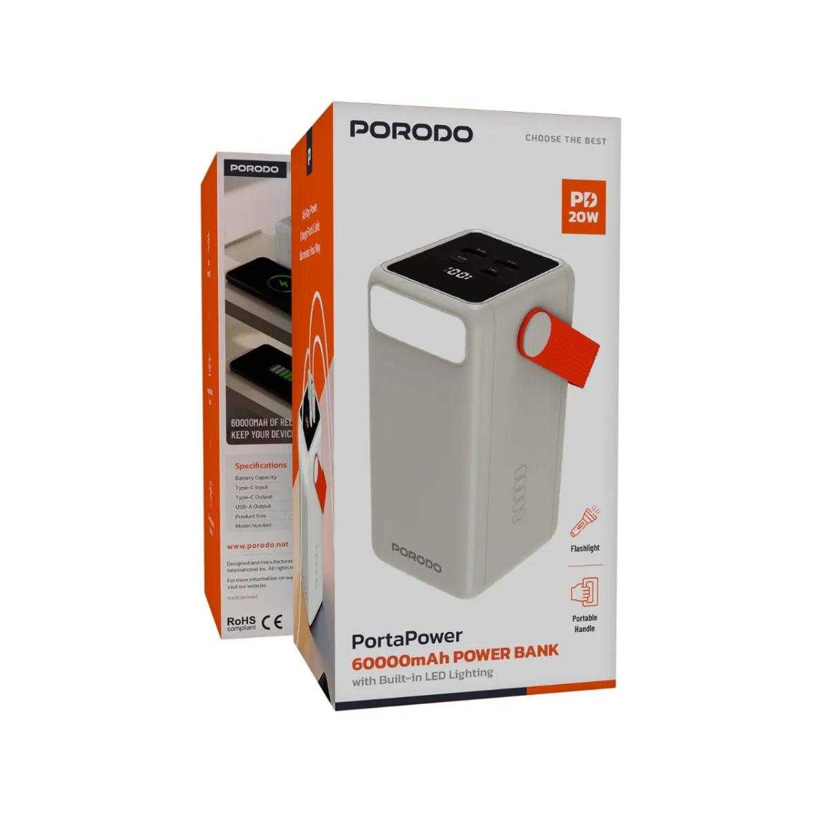 Porodo PortaPower 60000mAh Power Bank