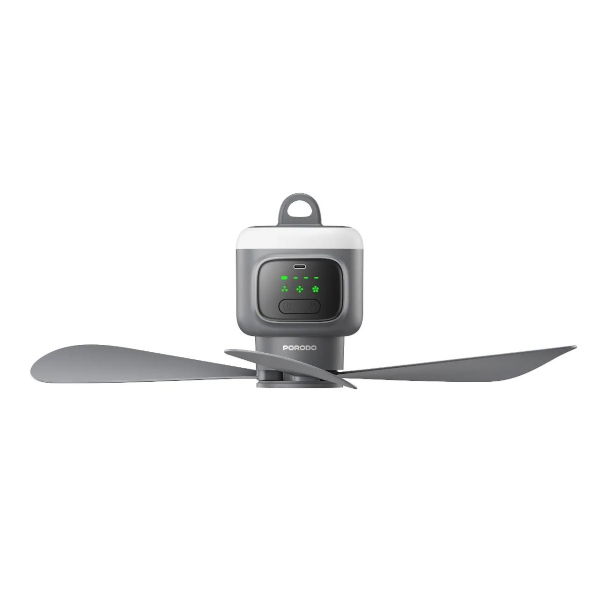 Porodo 12000mAh Rechargeable Camping Ceiling Fan