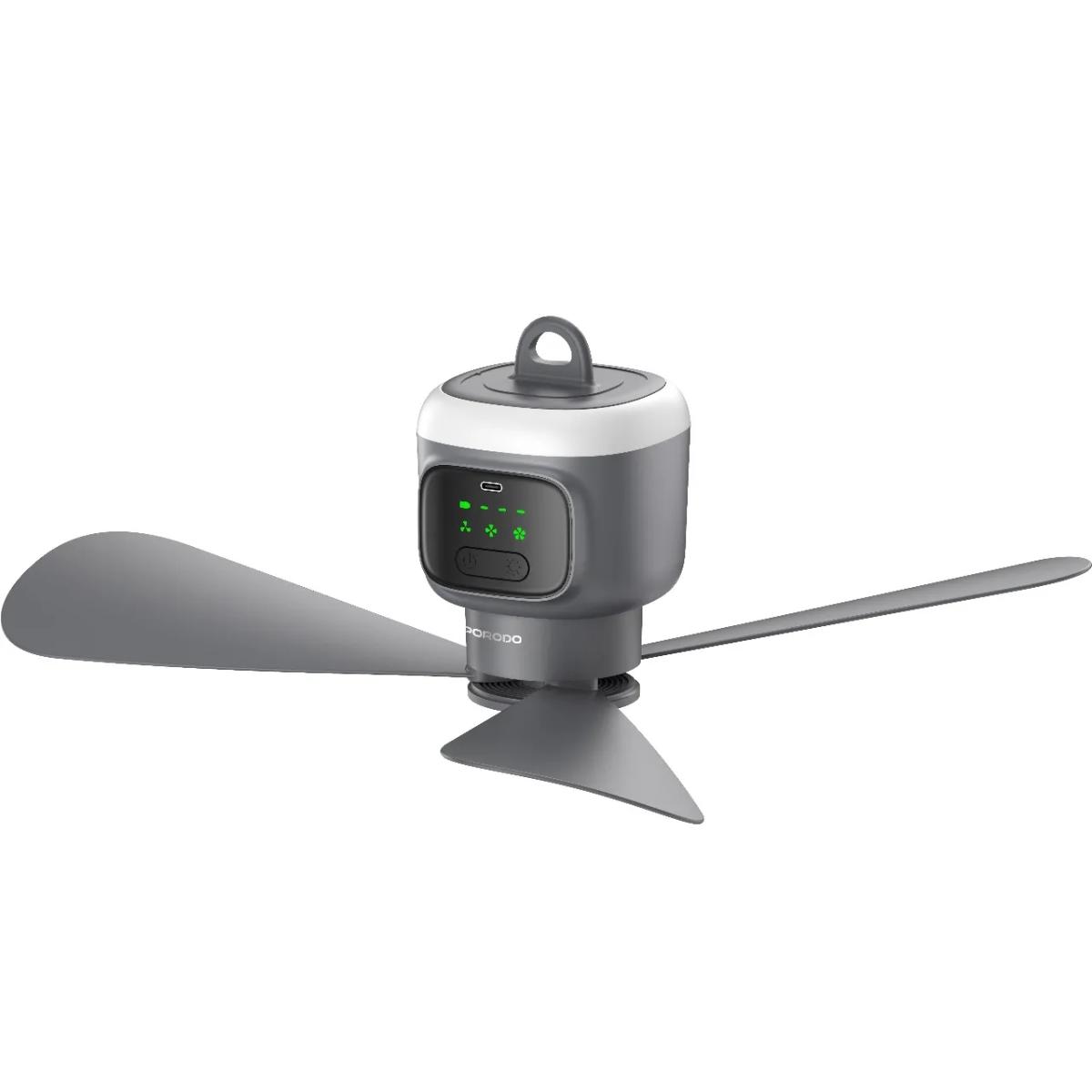 Porodo 12000mAh Rechargeable Camping Ceiling Fan