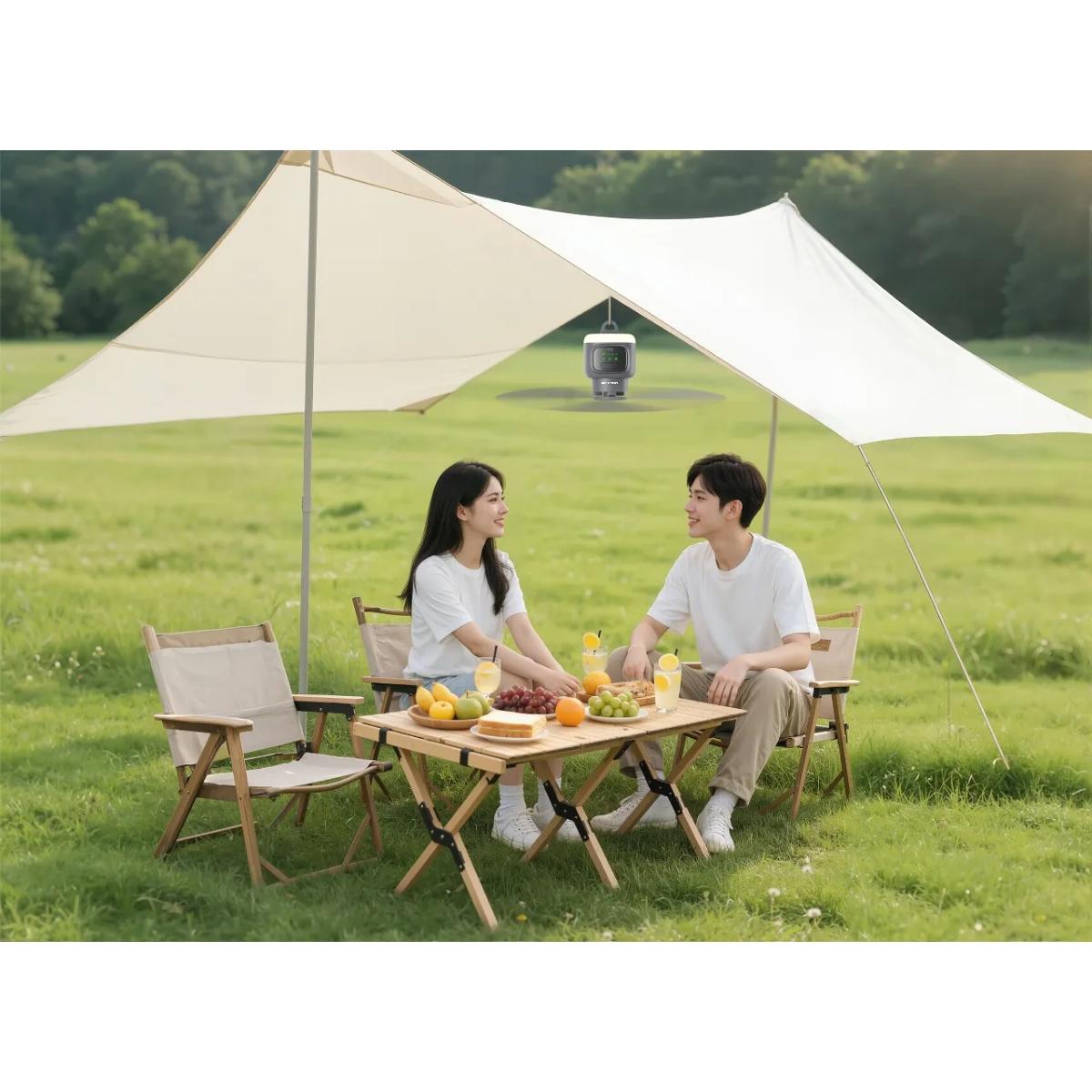 Porodo 12000mAh Rechargeable Camping Ceiling Fan
