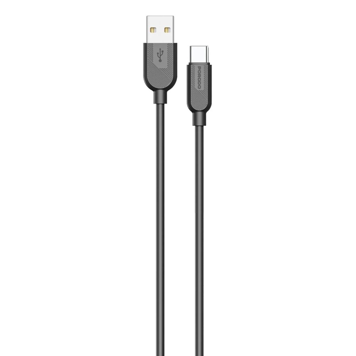 Porodo Silicone Cable USB-A To USB-C Cable
