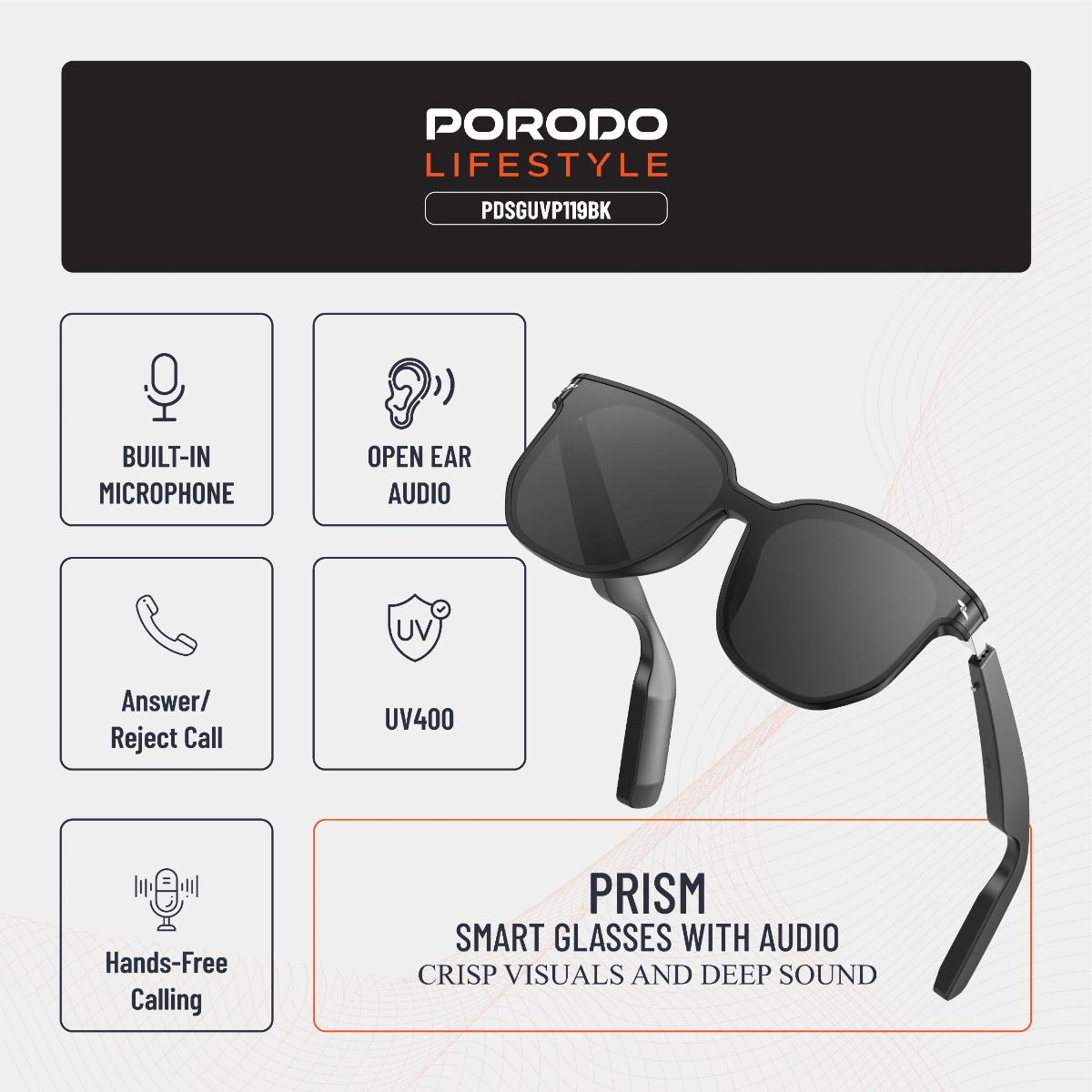 Porodo Lifestyle Optix Smart Glasses With Audio