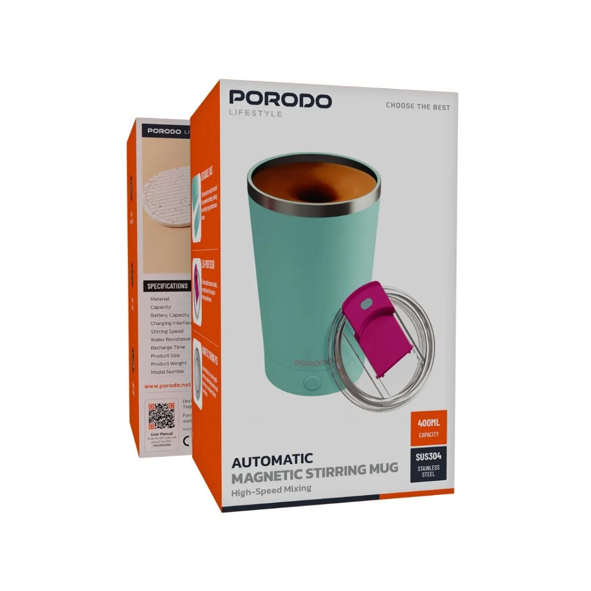 Porodo Automatic Magnetic Stirring Mug (400mL)