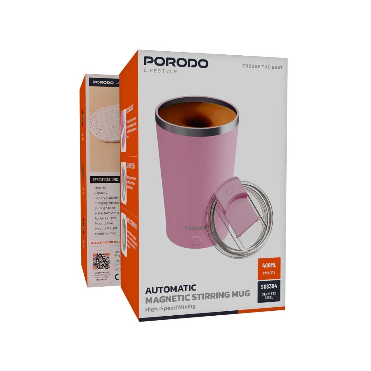 Porodo Automatic Magnetic Stirring Mug (400mL)