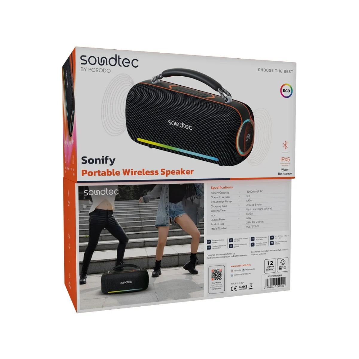 Porodo  Sonify Portable Wireless Speaker