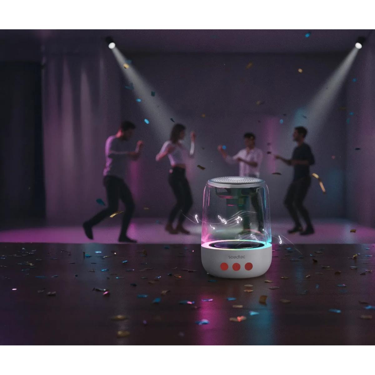 Porodo Crystal-Glow Mini Bluetooth Speaker