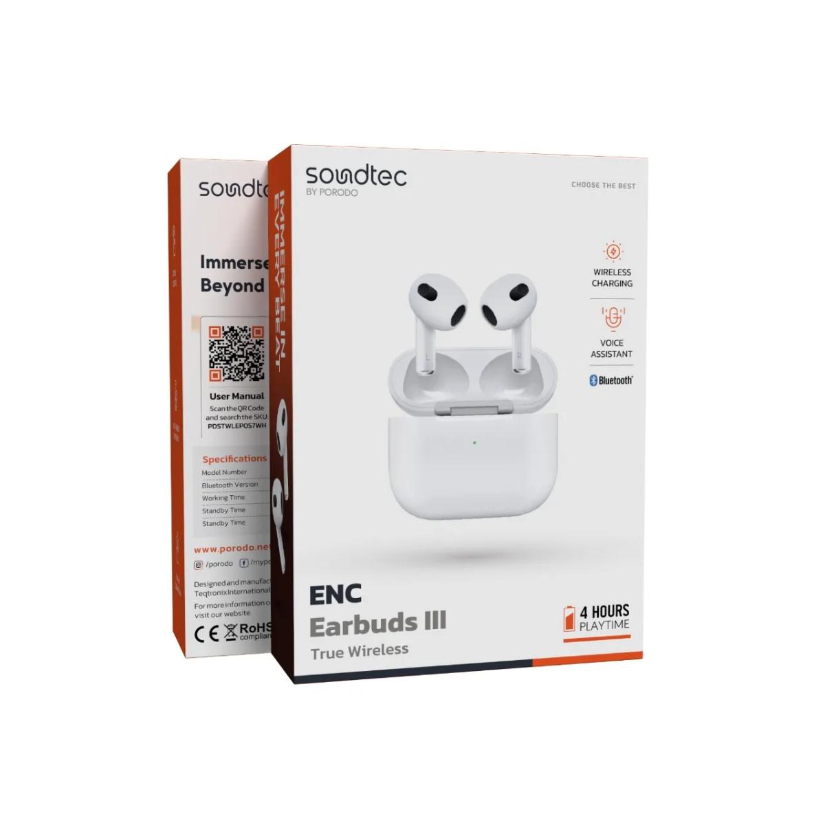 Porodo Soundtec ENC Earbuds III True Wireless