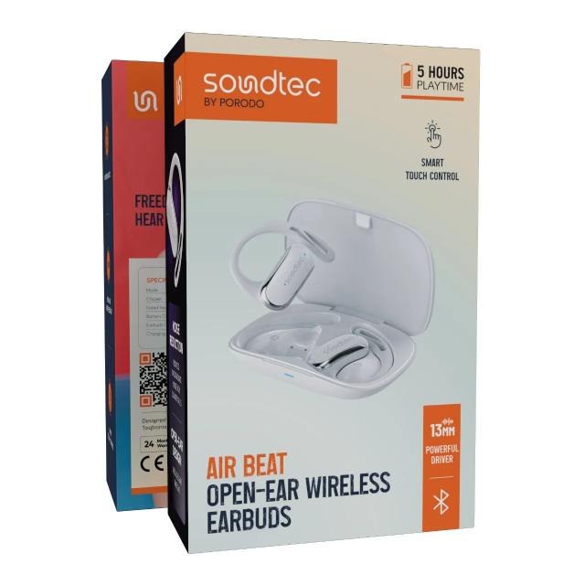 Porodo Soundtec Air Beat Open-Ear Wireless Earbuds