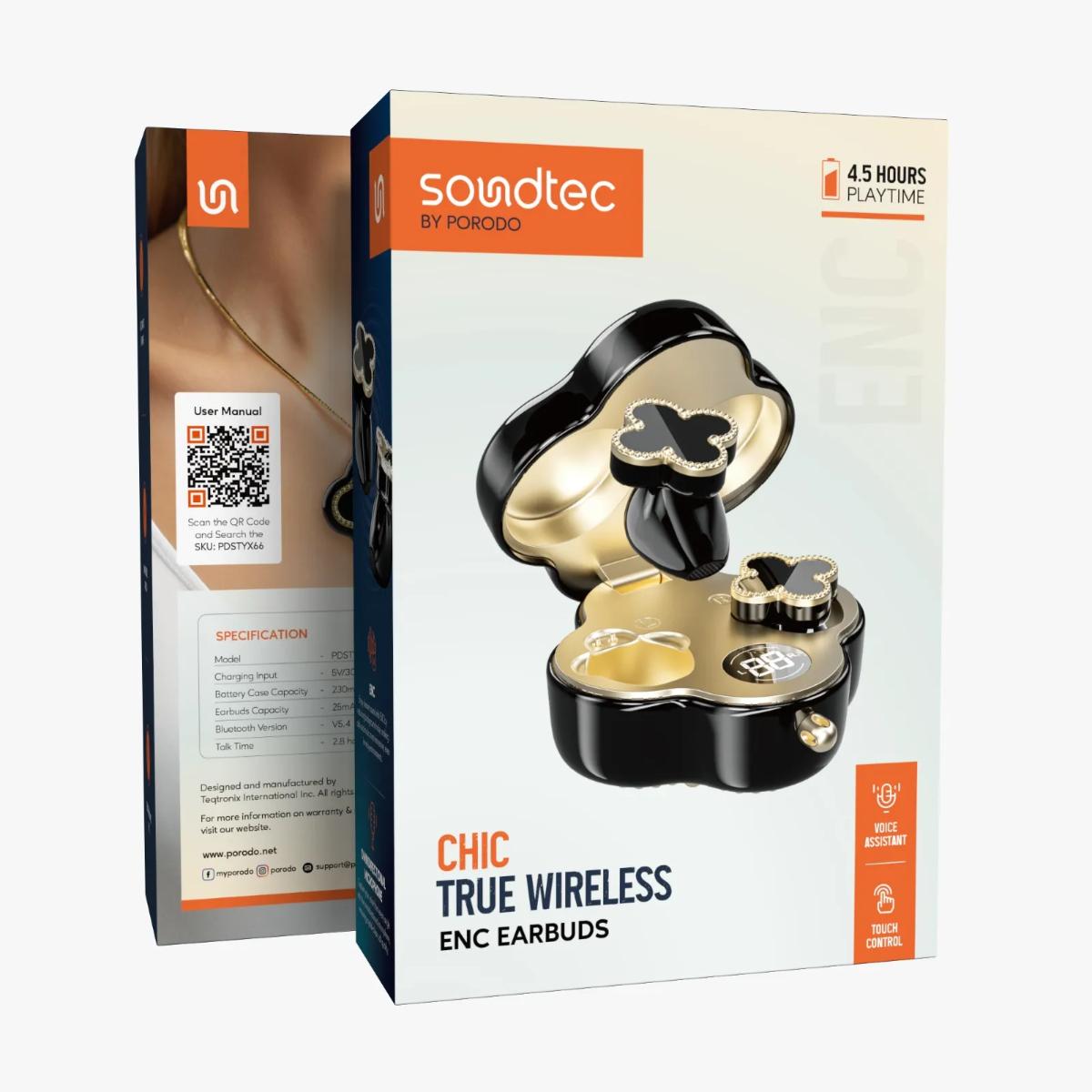 Porodo Soundtec Chic True Wireless Enc Earbuds