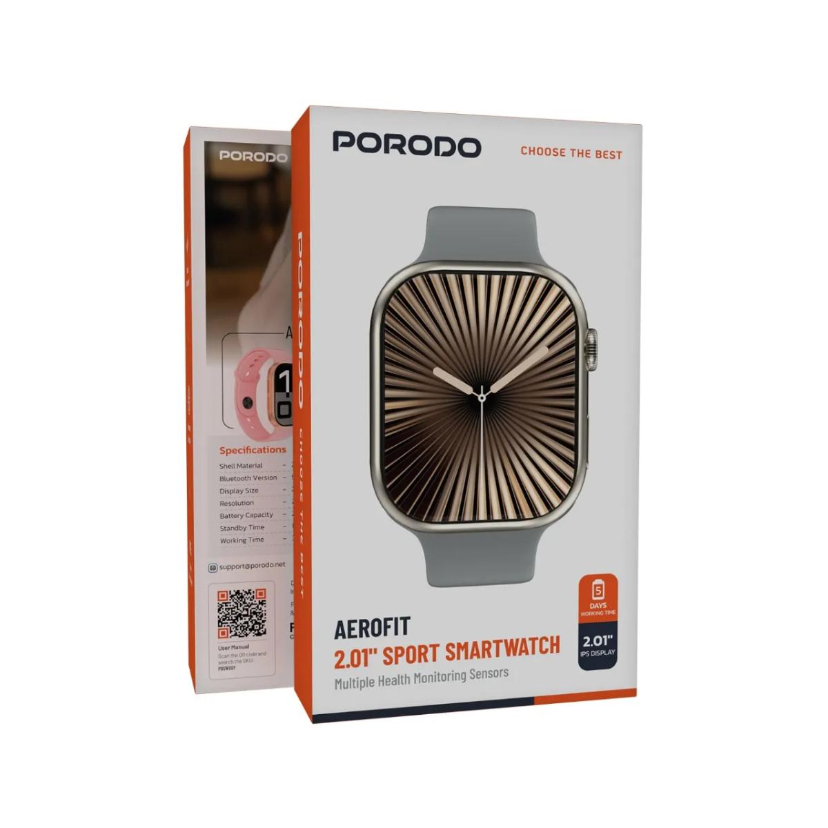 Porodo Aerofit 2.01" Sport Smartwatch