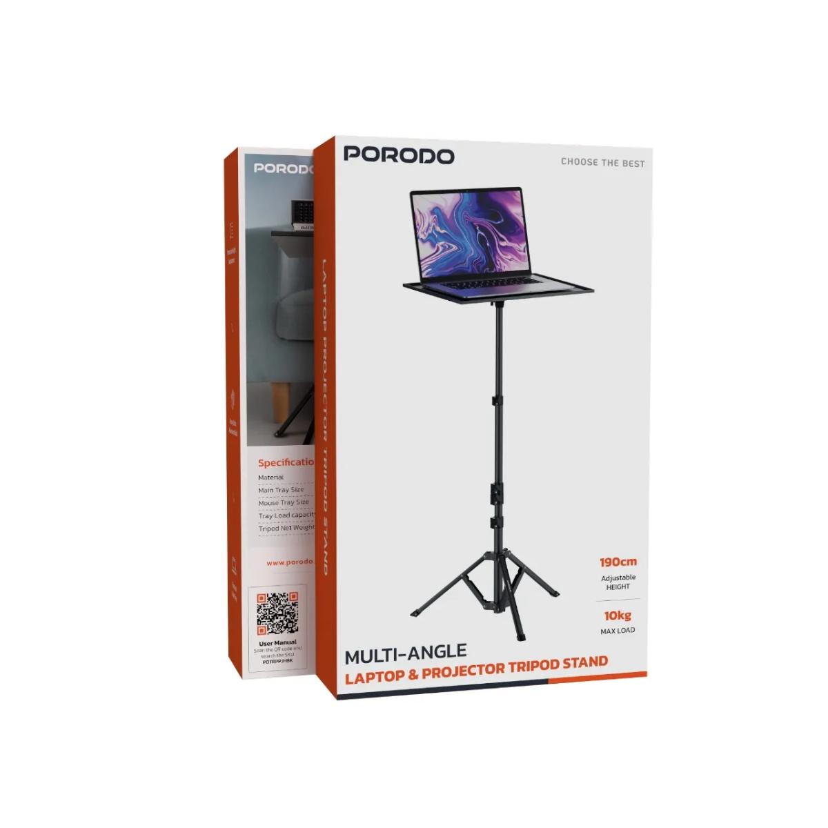 Porodo Multi-Function Stand Projector & Laptop