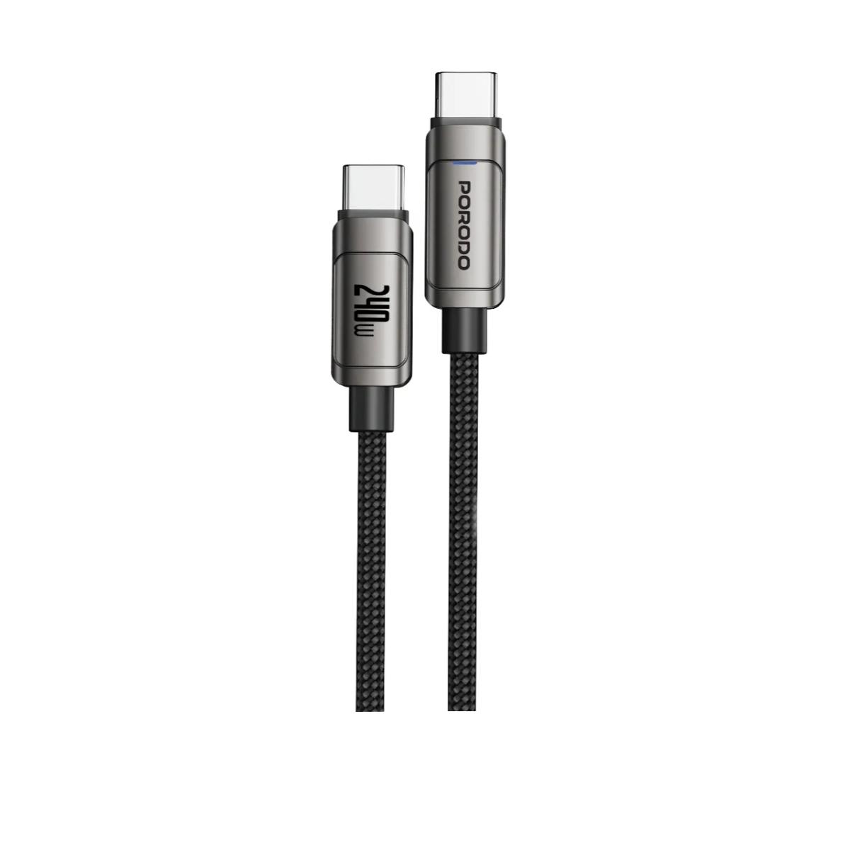 Porodo PowerSync 240W High-Speed USB-C Cable