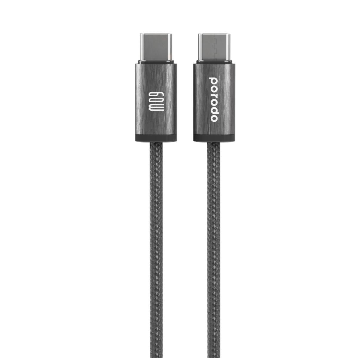 Porodo 60W USB-C to USB-C Braided Cable