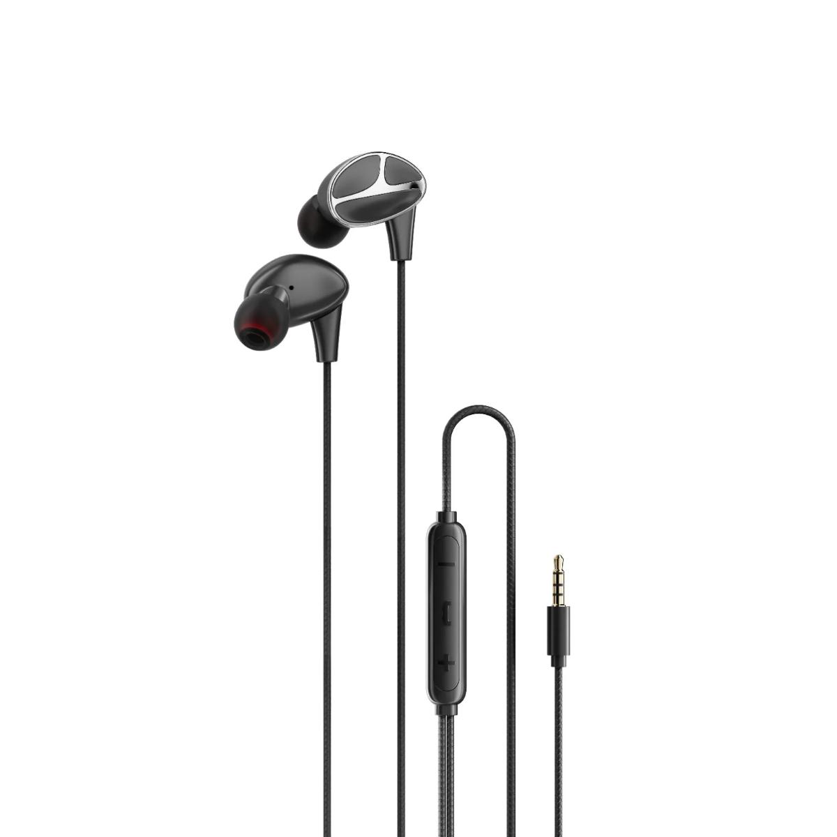 Porodo  Bass 3.5mm Wired Earphones
