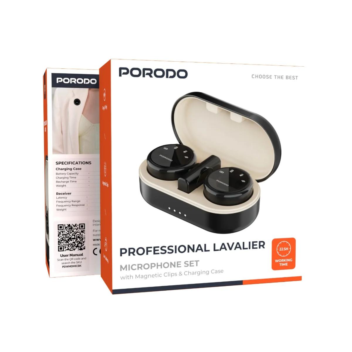 Porodo Lavalier Microphones Type-C Connector