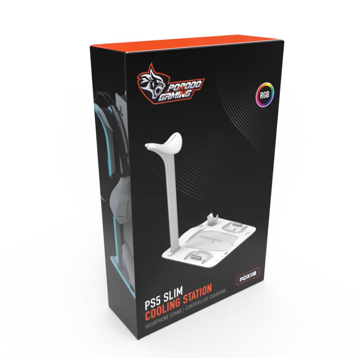 Porodo Gaming 6-in-1 PS5 Slim Cooling Station