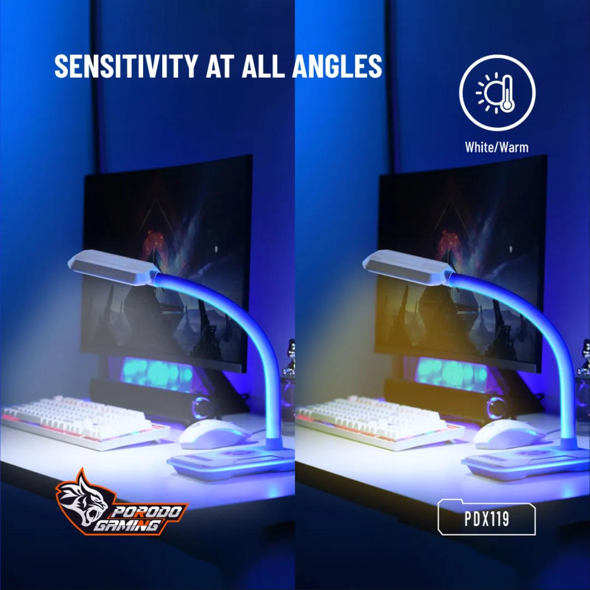 Porodo E-Sports Desk Lamp & Wireless Charger