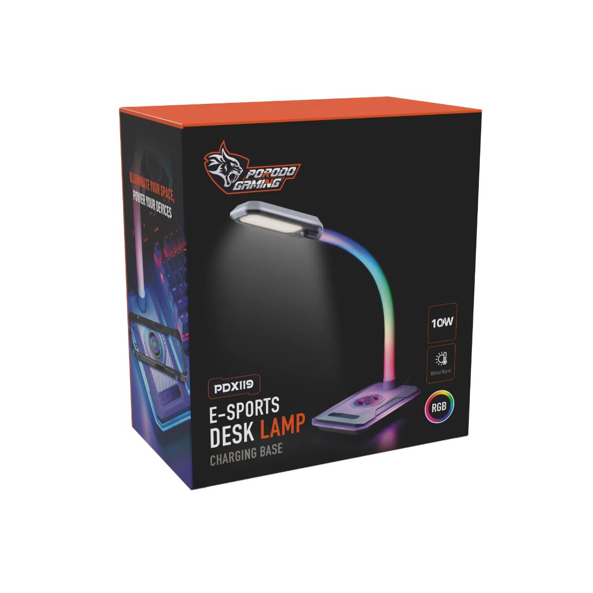 Porodo E-Sports Desk Lamp & Wireless Charger