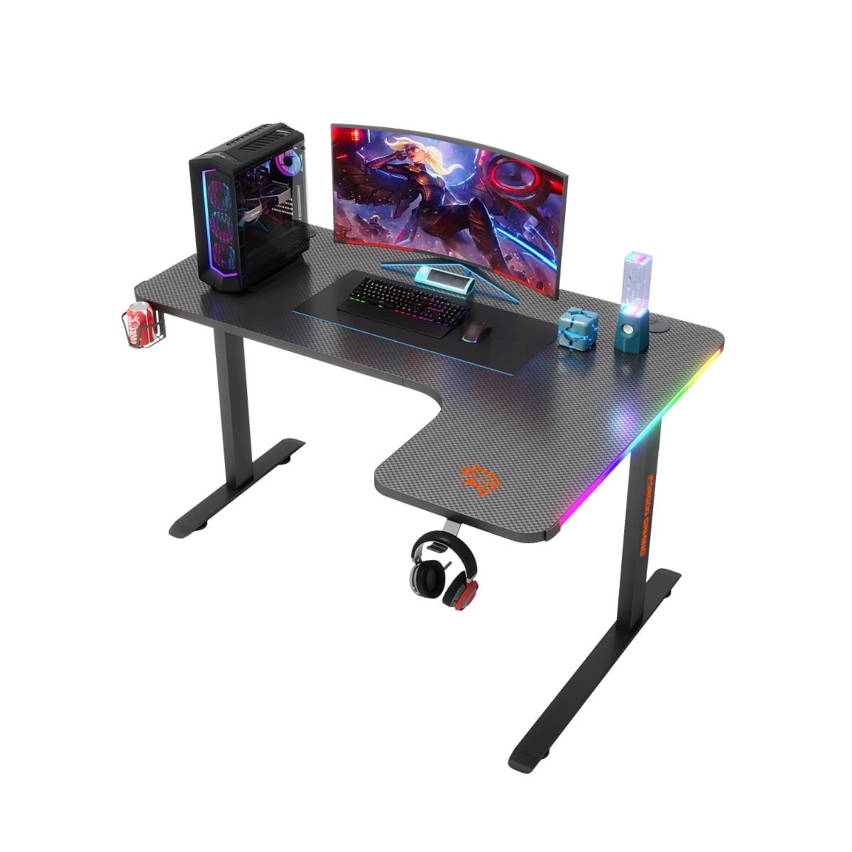 Porodo Gaming Xcommand Carbon Fiber RGB Gaming Table