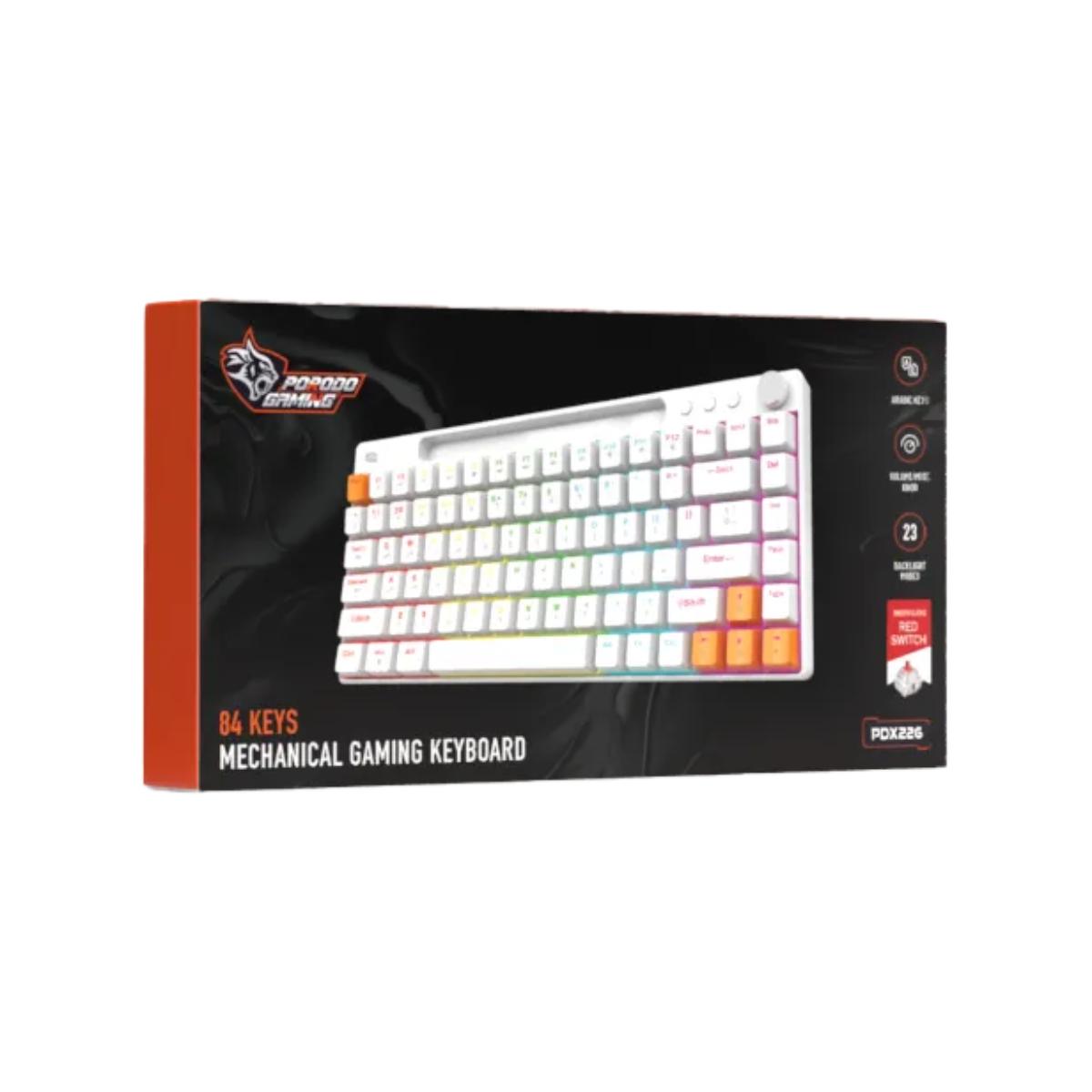 Porodo  84 Keys Mechanical Gaming Keyboard