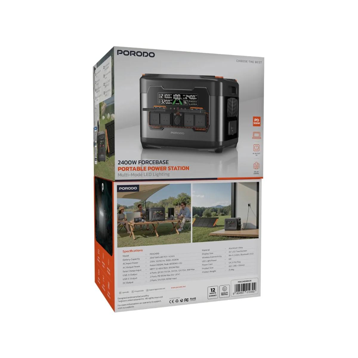 Porodo 2400W Forcebase Portable Power Station