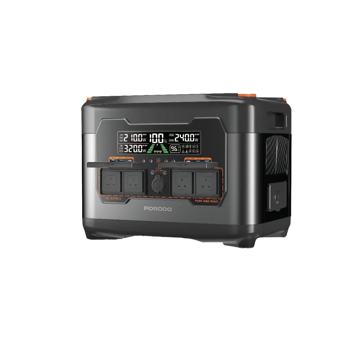 Porodo 2400W Forcebase Portable Power Station