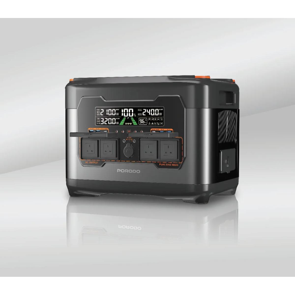 Porodo 2400W Forcebase Portable Power Station