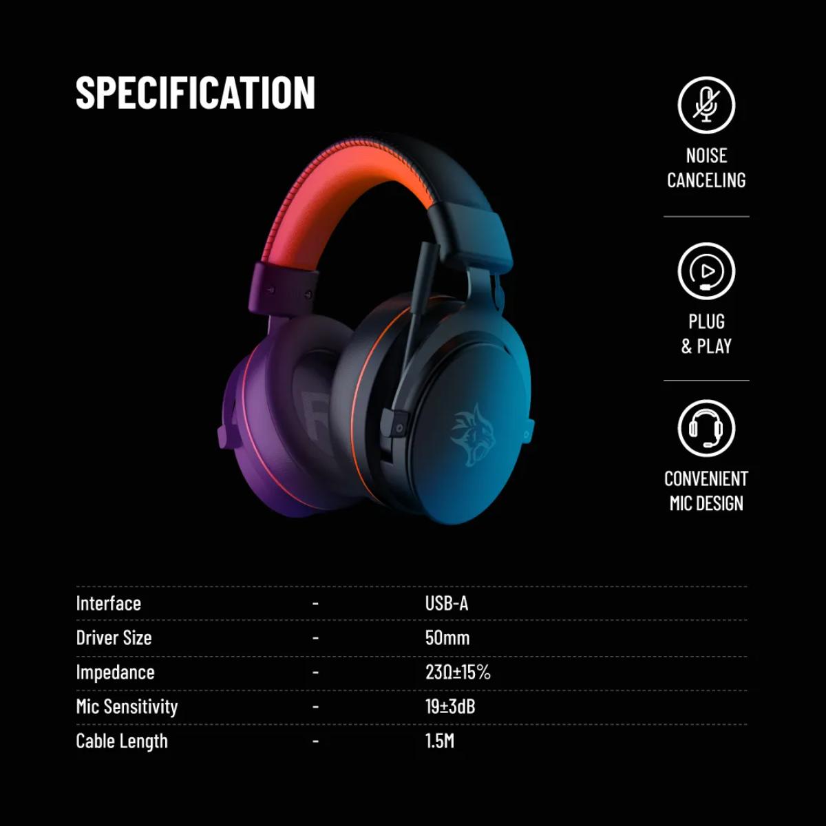 Porodo 7.1 Surround Sound Gaming Headset