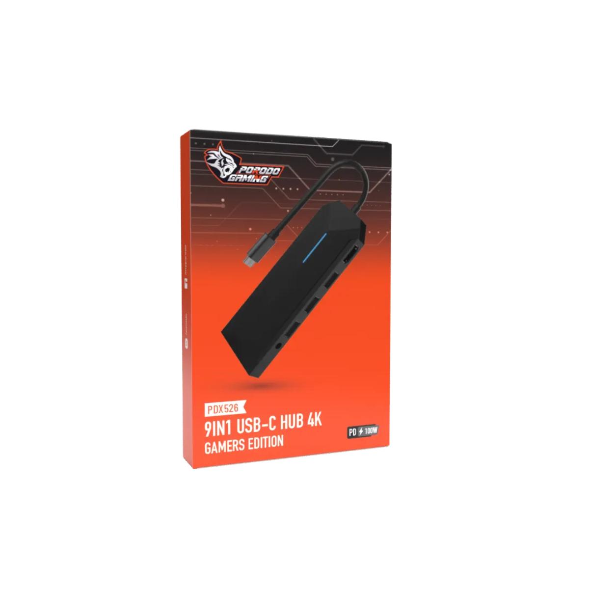 Porodo 9-in-1 USB-C Gaming Hub