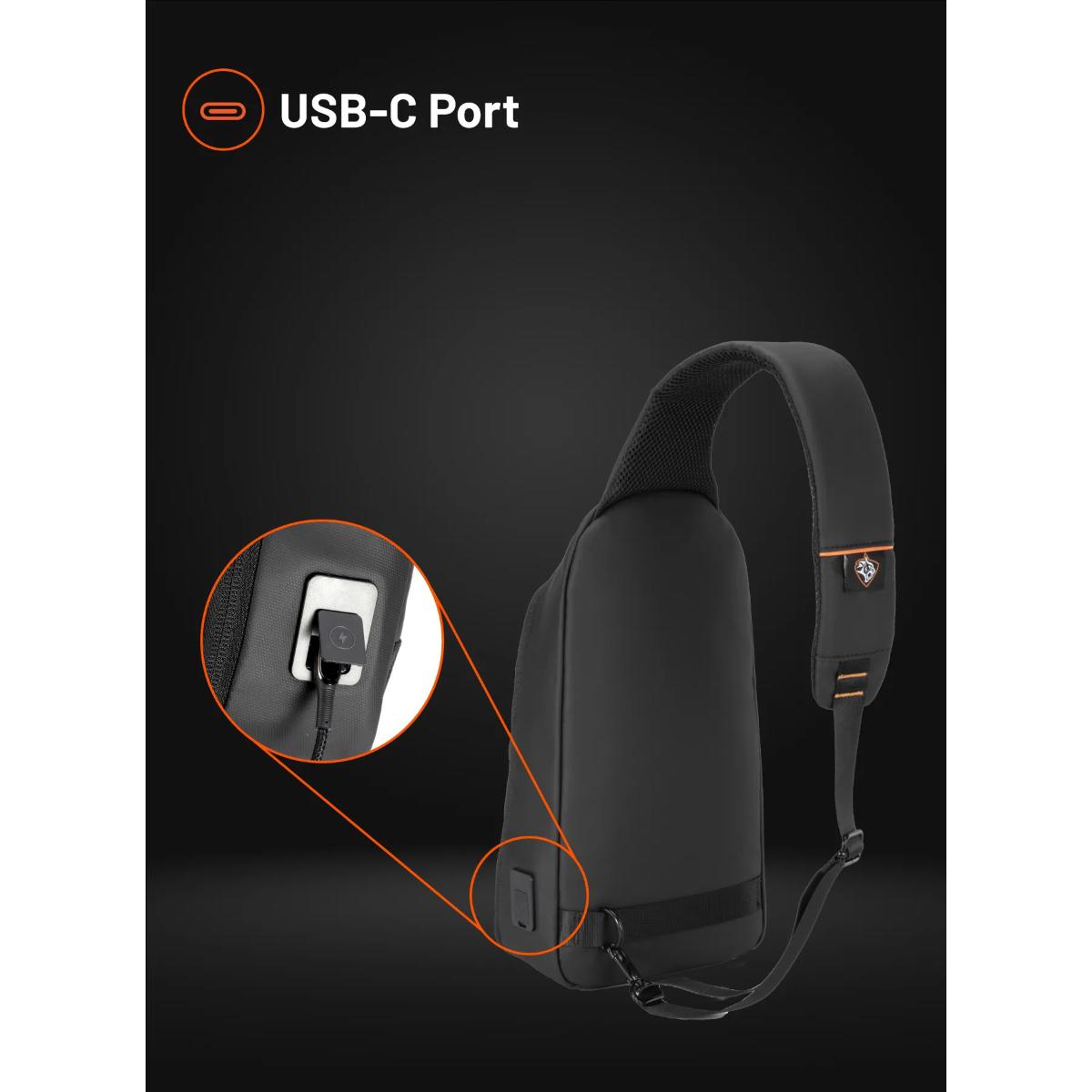 Porodo Gaming USB-C Sling Bag