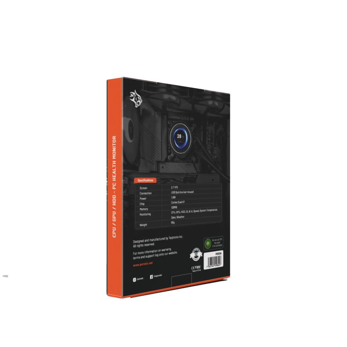 Porodo Gaming PC Mini Status Monitor
