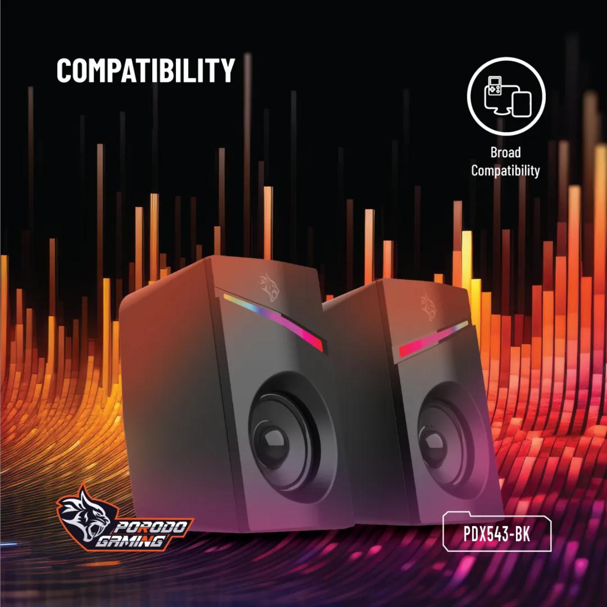 Porodo Speakers Volume Knob Control