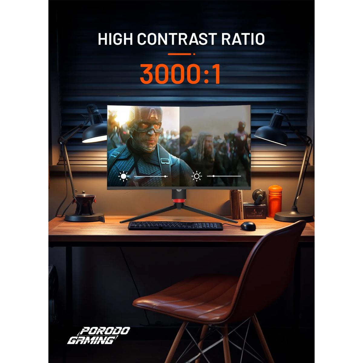 Porodo 27" Curved Gaming Monitor