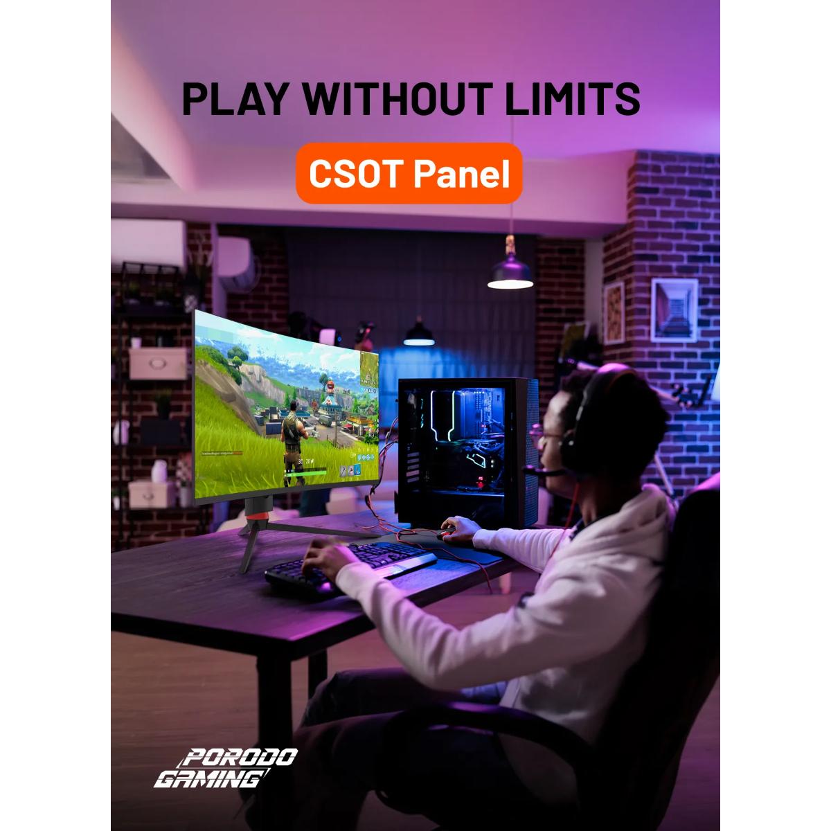 Porodo 27" Curved Gaming Monitor