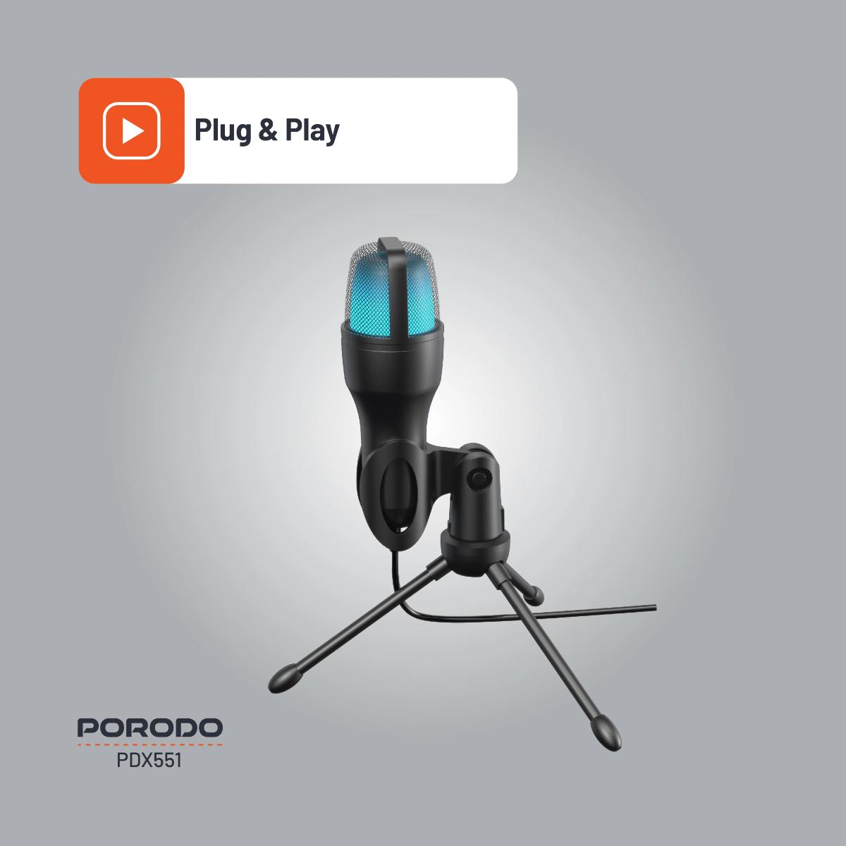 Porodo Gaming Condenser Microphone 