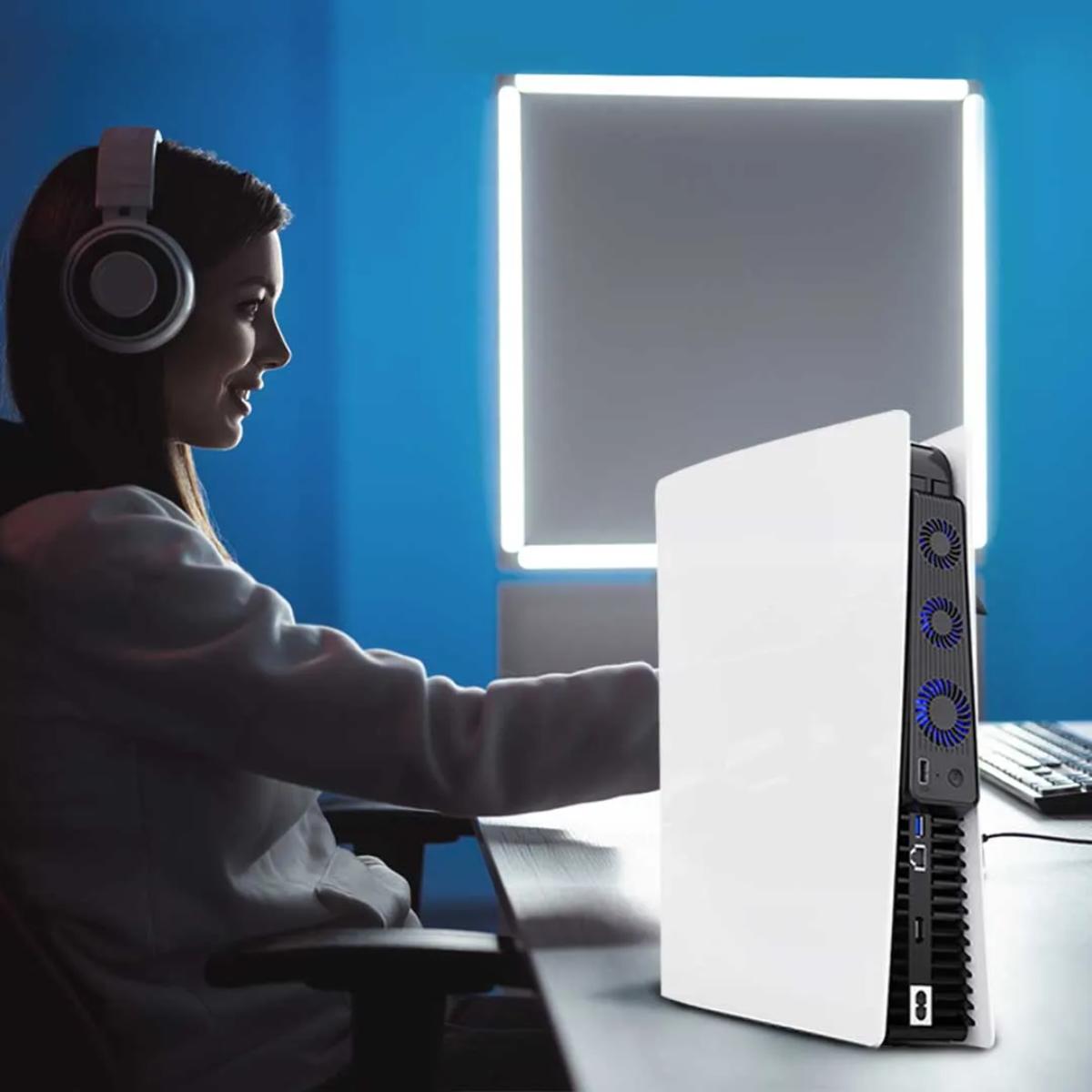 Porodo 3-Fan Rapid Cooling Stand for PS5