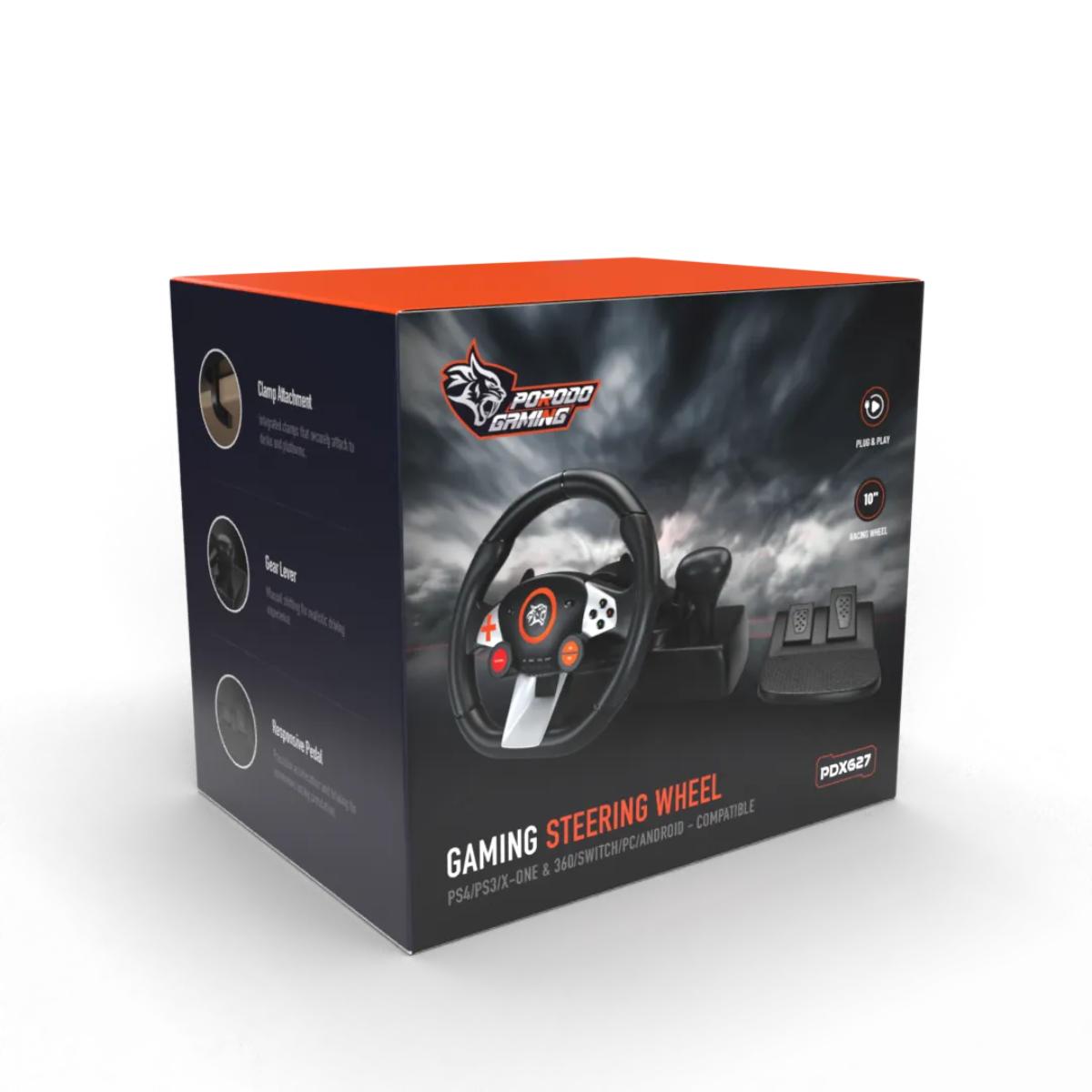 Porodo Universal Gaming Racing Wheel