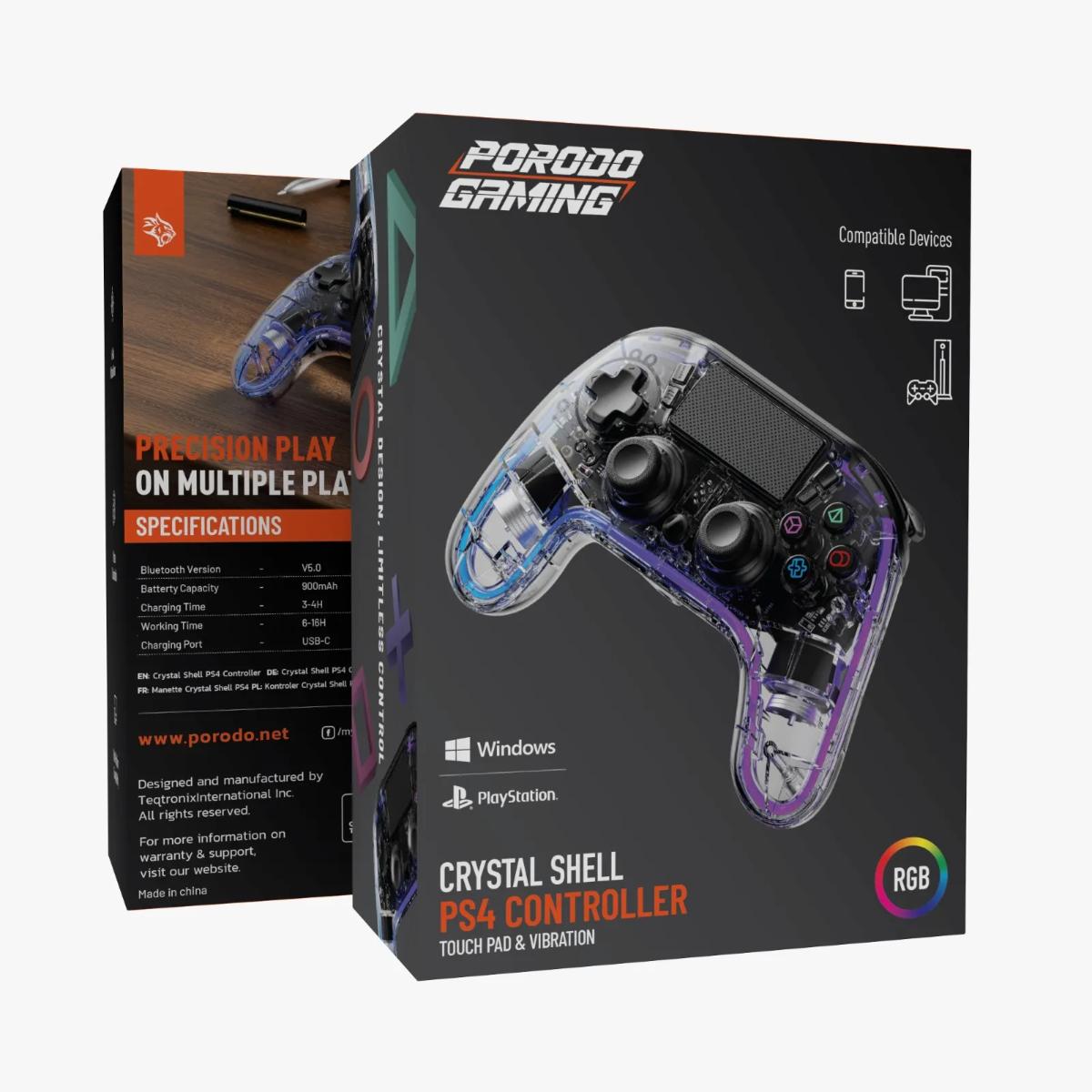 Porodo Gaming Crystal Shell PS4 Controller