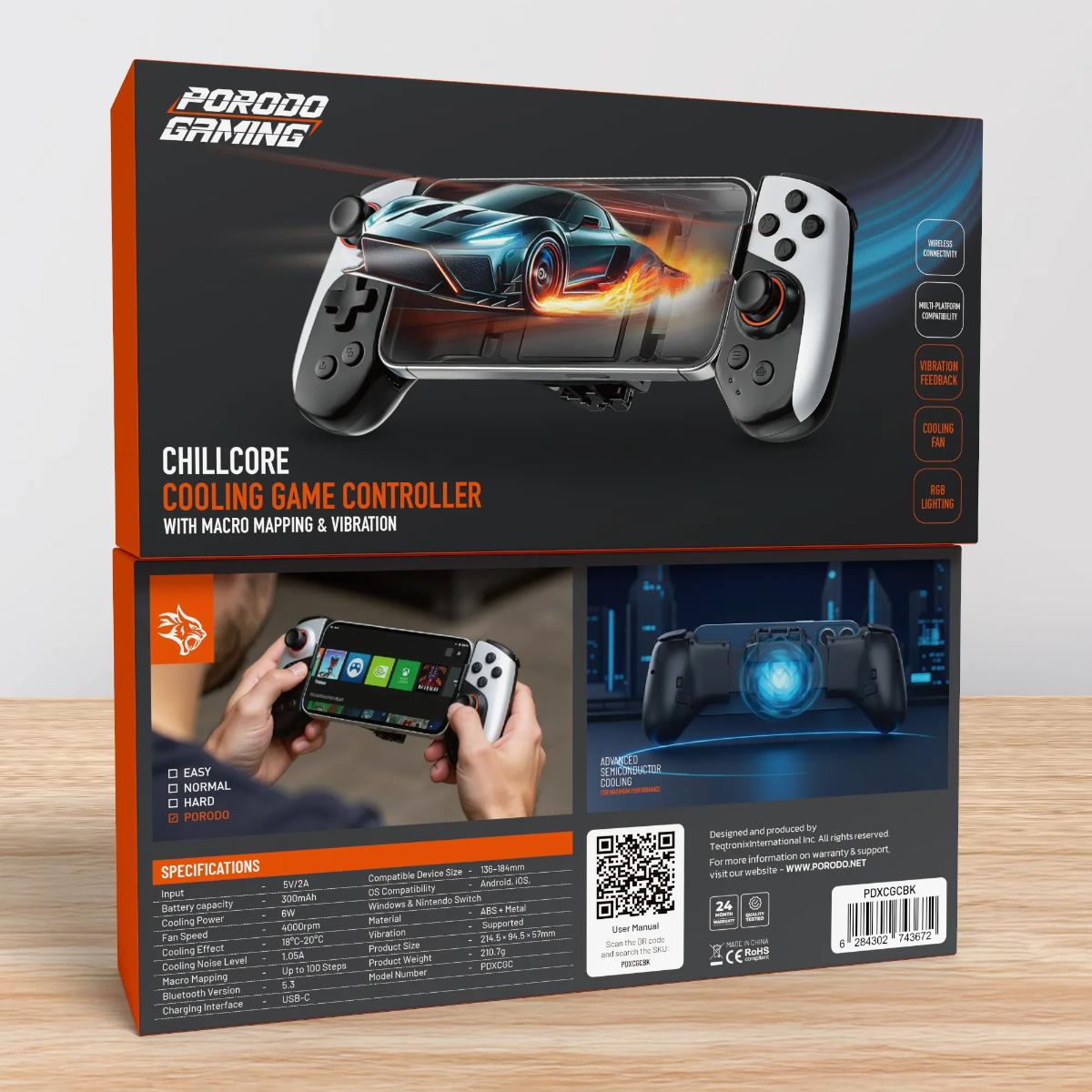 Porodo Chillcore Wireless Mobile Gaming Controller