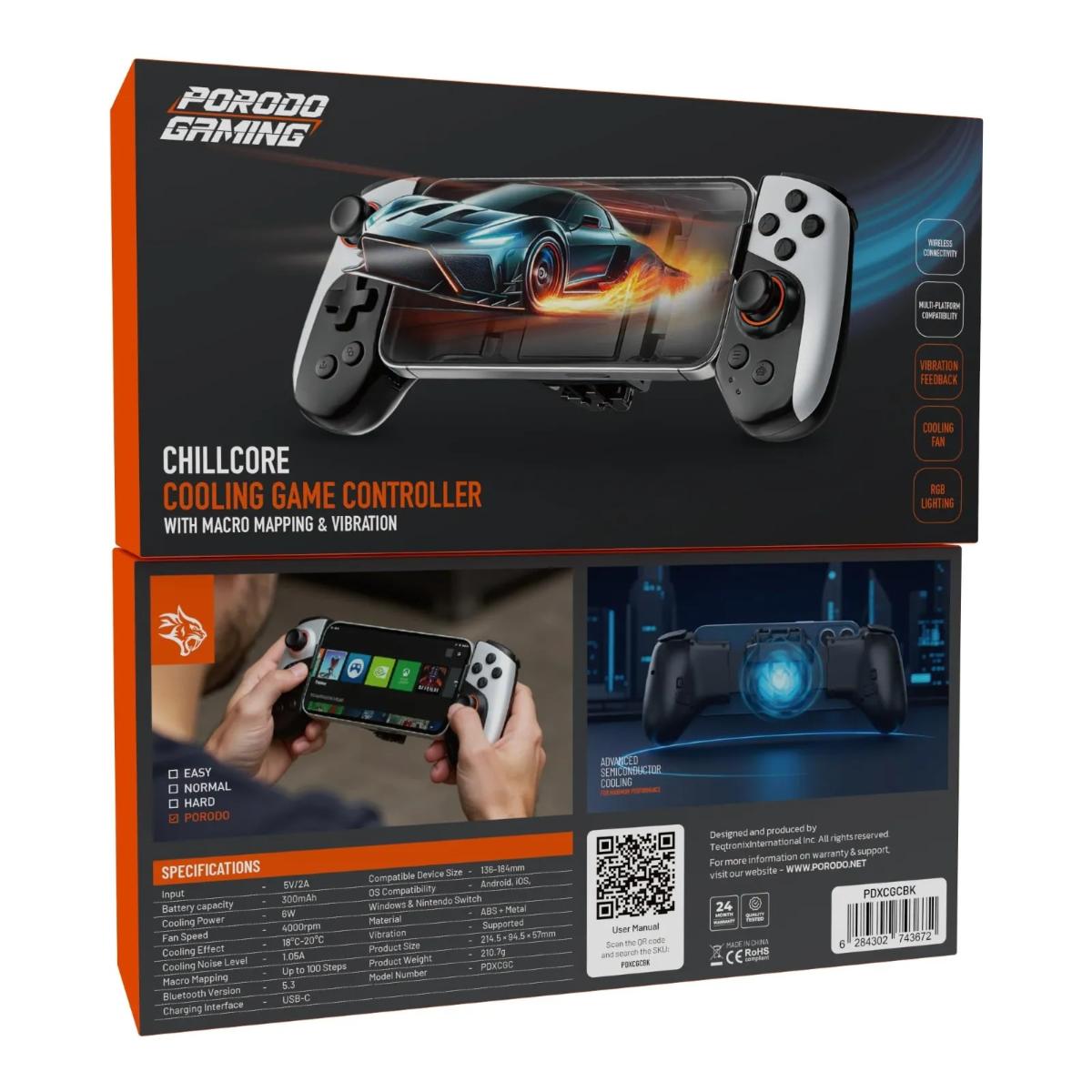 Porodo Chillcore Wireless Mobile Gaming Controller