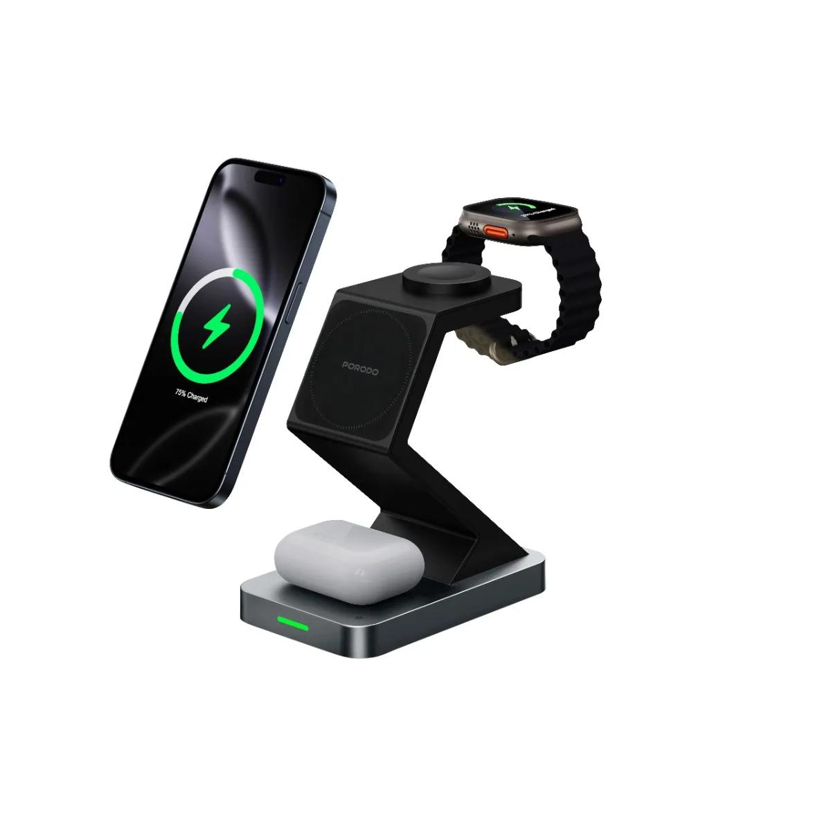 Porodo 4-in-1 Wireless Charging Station
