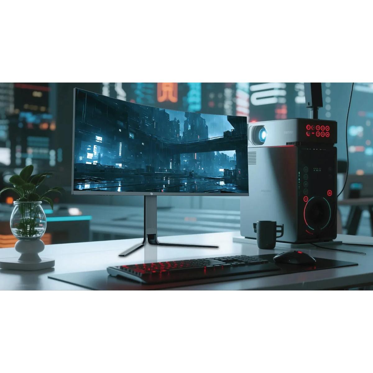 Porodo 34" Curved 200Hz Ultra-Wide Gaming Monitor