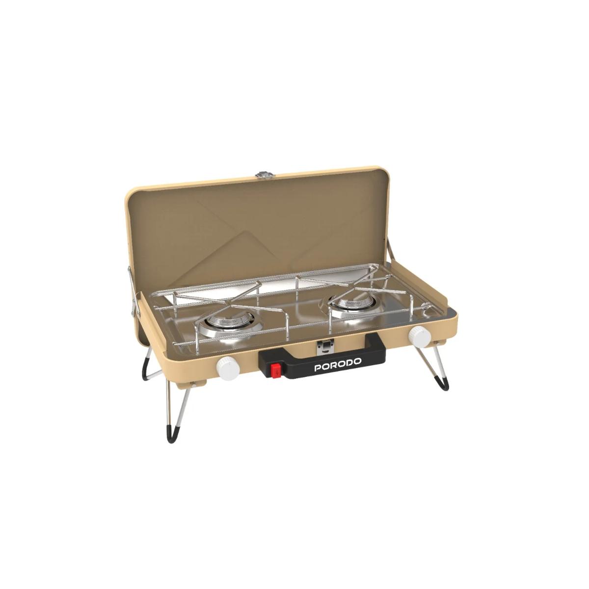 Porodo Lifestyle Dual Burner Foldable Camping Stove