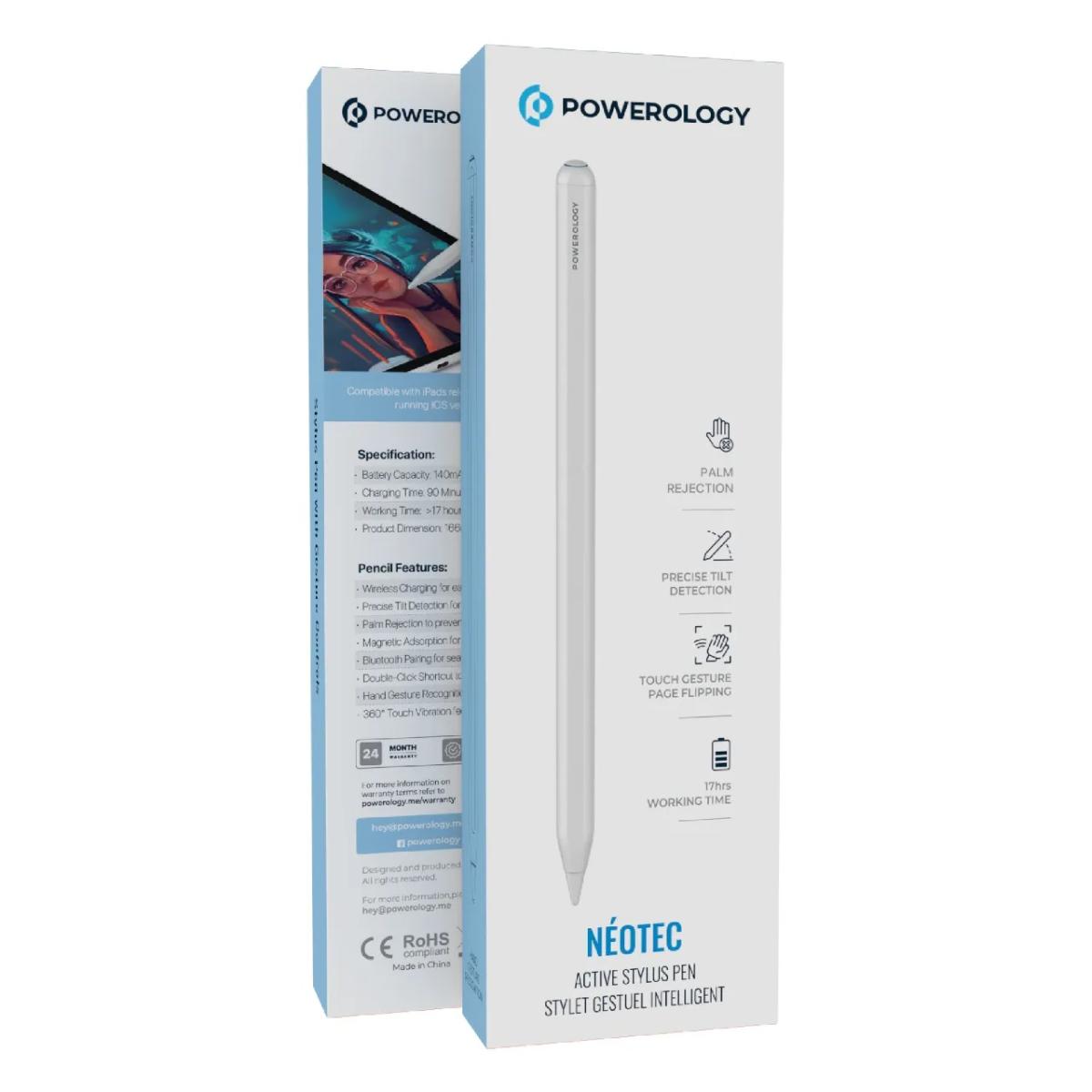 Powerology Active Stylus Pen Stylet gestuel Intelligent
