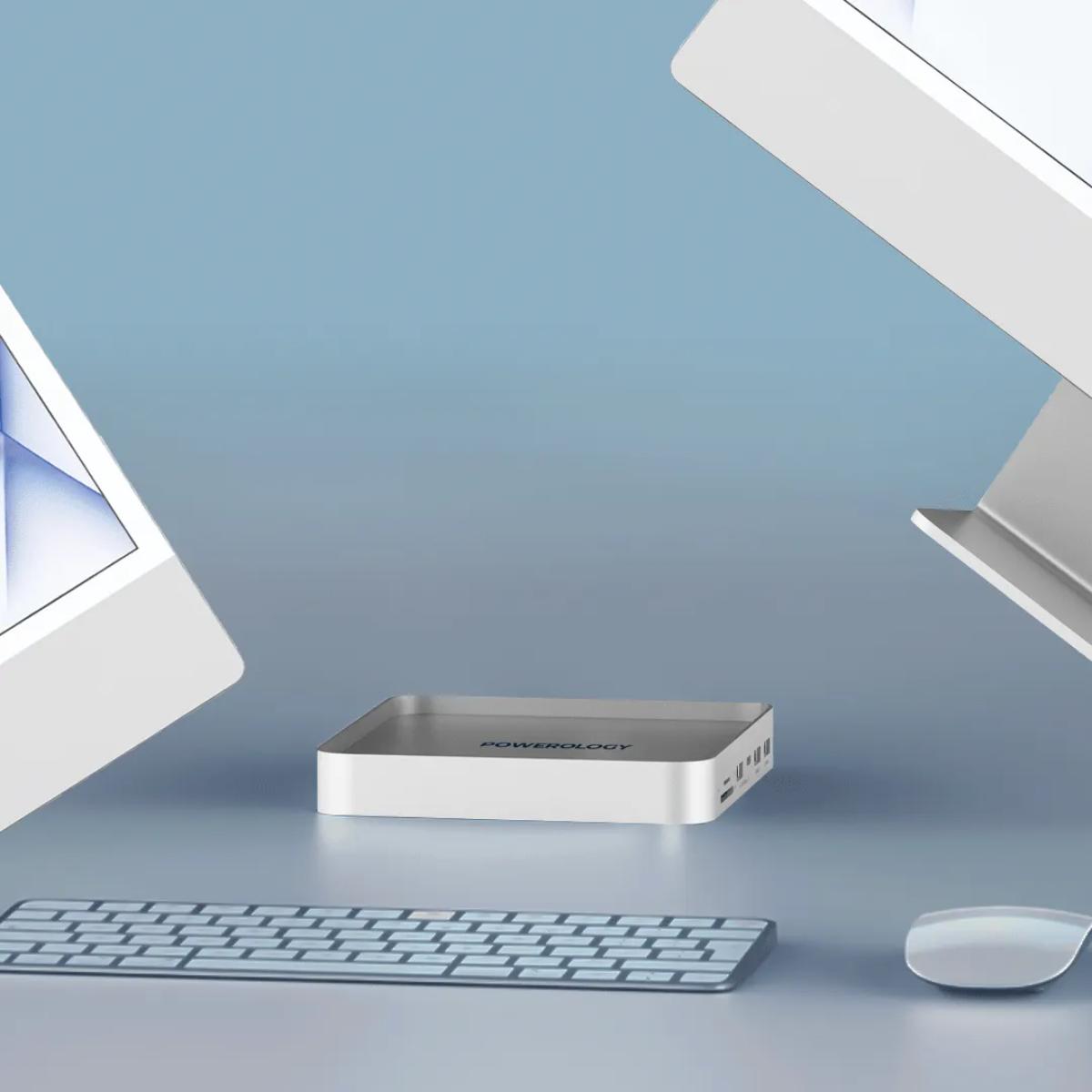 Powerology 8-in-1 iMac Stand & USB-C Hub