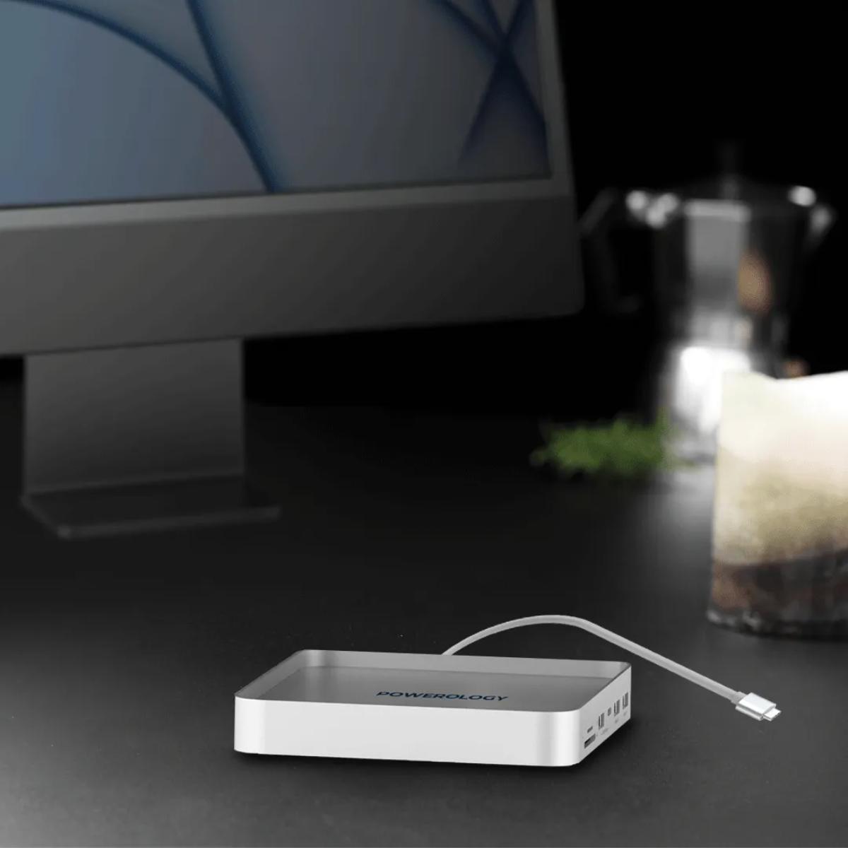Powerology 8-in-1 iMac Stand & USB-C Hub