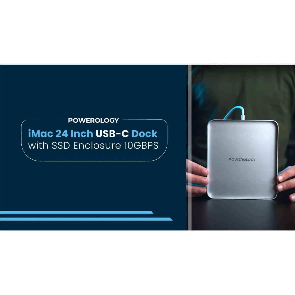 Powerology 8-in-1 iMac Stand & USB-C Hub