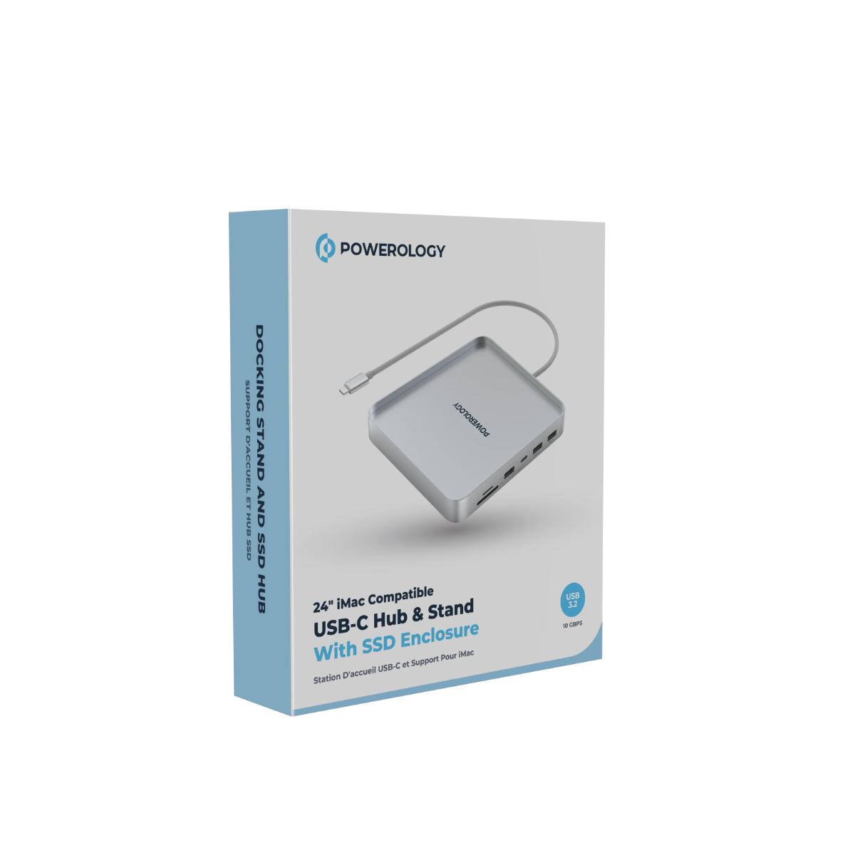 Powerology 8-in-1 iMac Stand & USB-C Hub