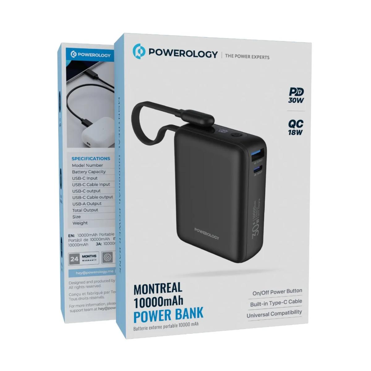 Powerology Montreal 10000mAh Power Bank